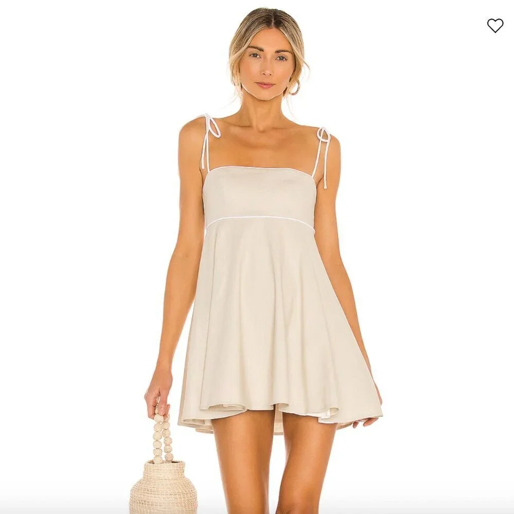 Majorelle Lucy Mini Dress in Cream - Picture 1 of 8